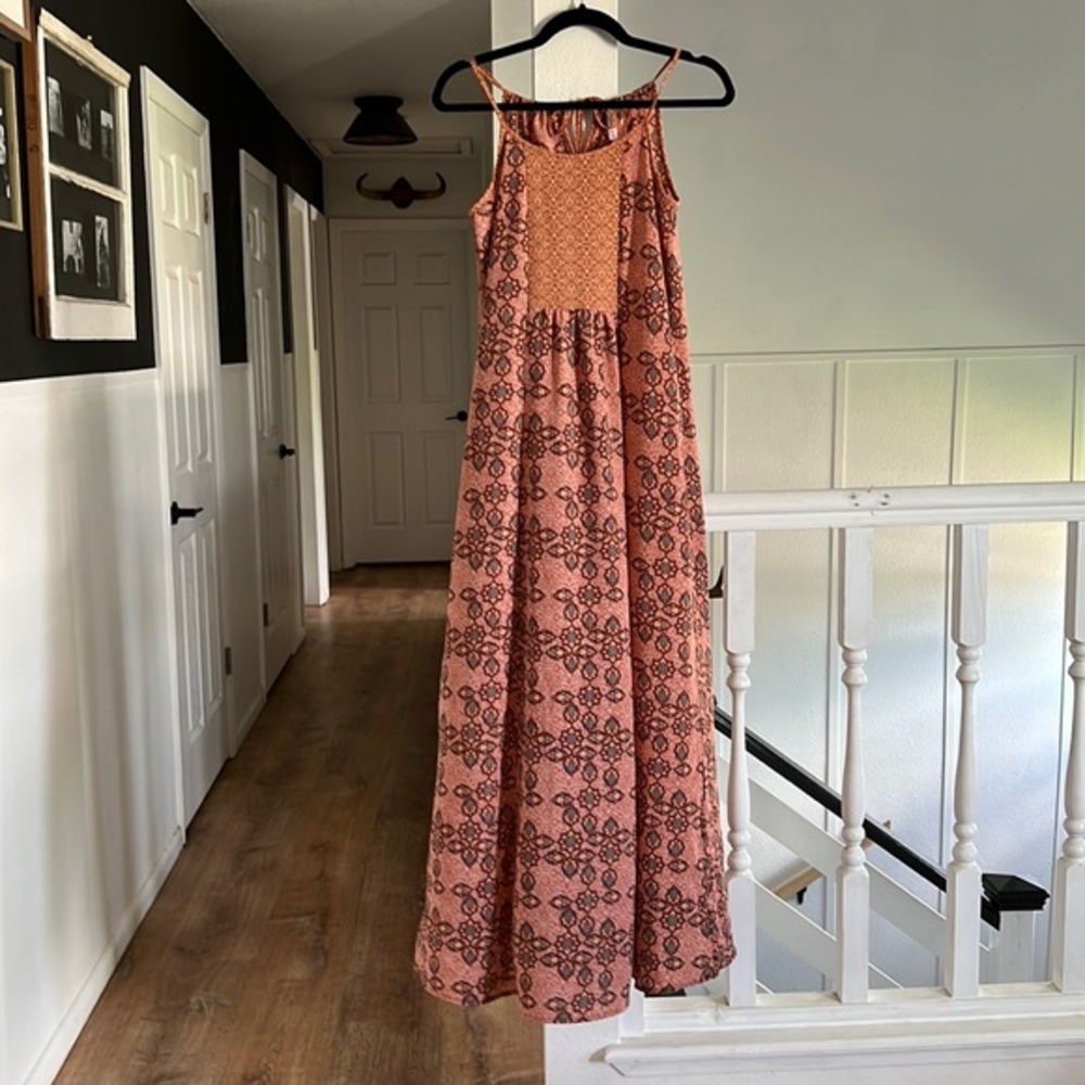 Xhilaration bohemian maxi dress sleeveless size XS